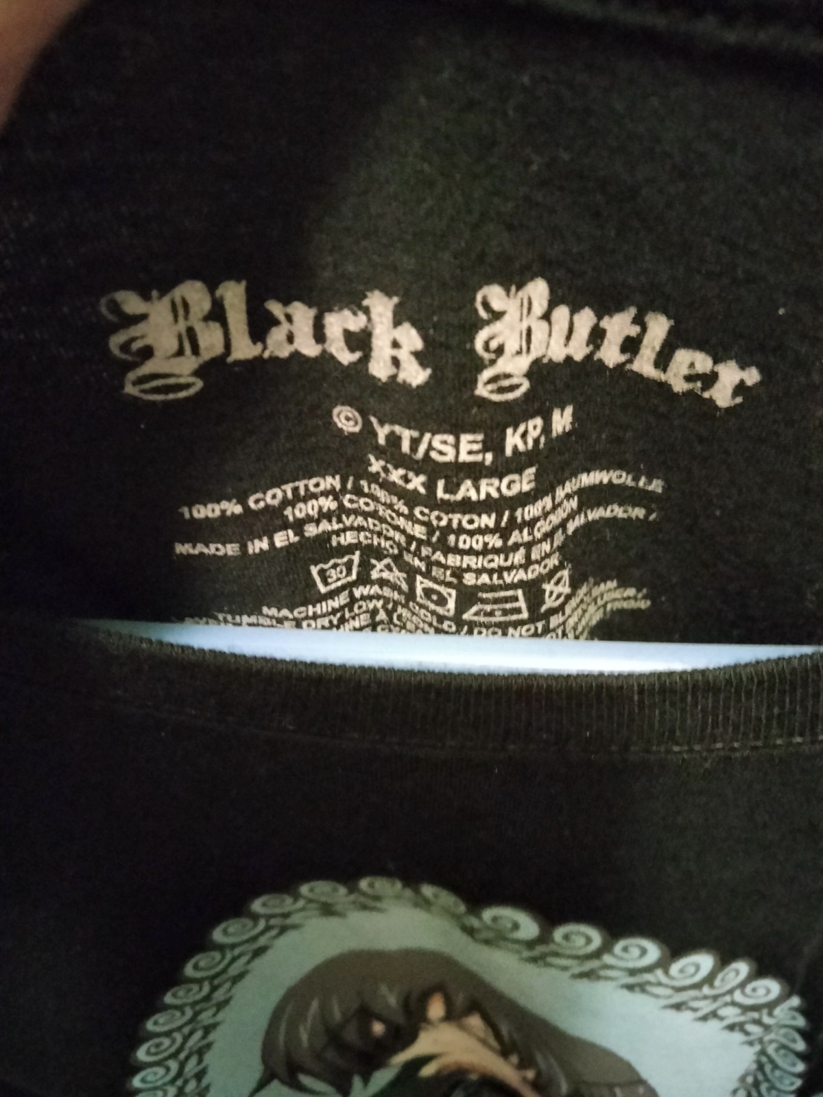 Black Butler Ciel anime XXXL T-shirt