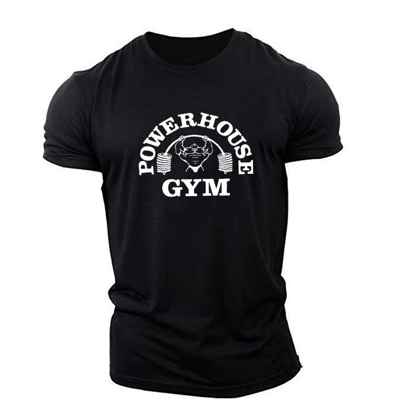 Men’s Muscle T-Shirt Bodybuilding Gym Tee Short Sleeve Fashion Workout Shirts