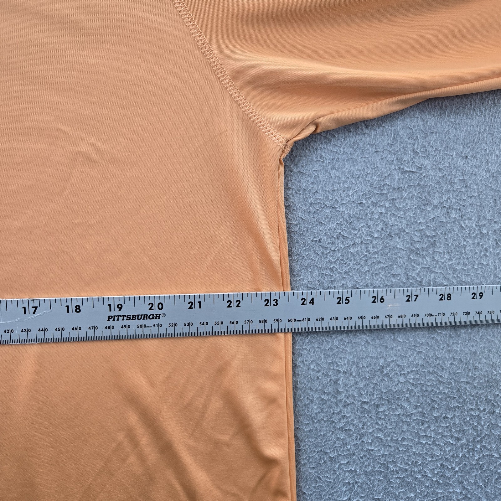 Columbia Men Shirt L/G Orange Logo Text PFG Activewear Long Sleeve Fishing