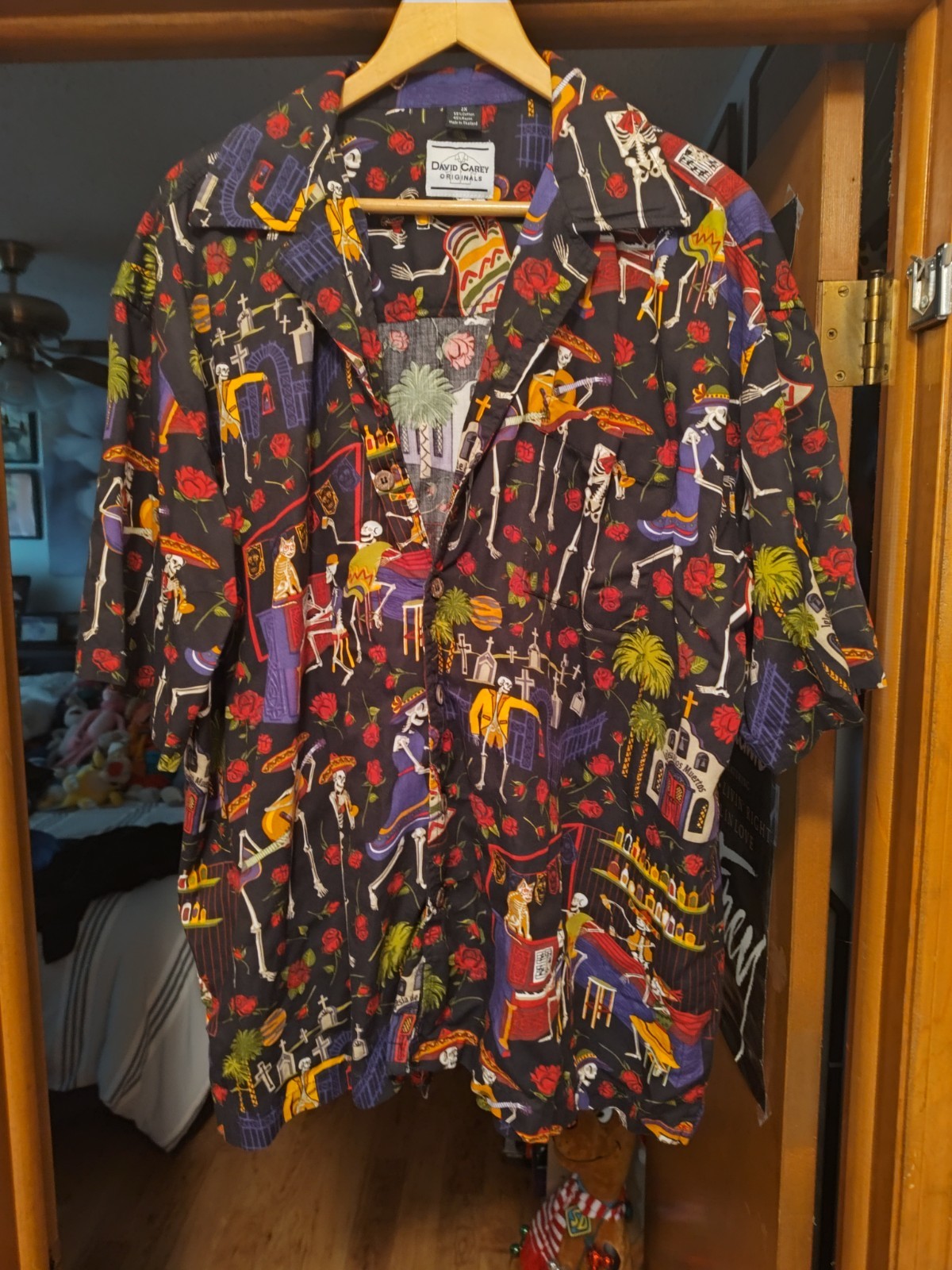Vintage David Carey Dia de Los Muertos shirt