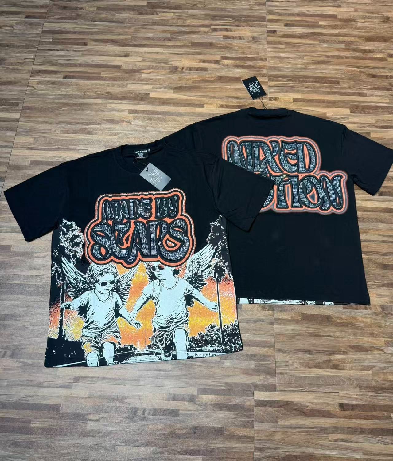Mixed emotions tee shirt Black