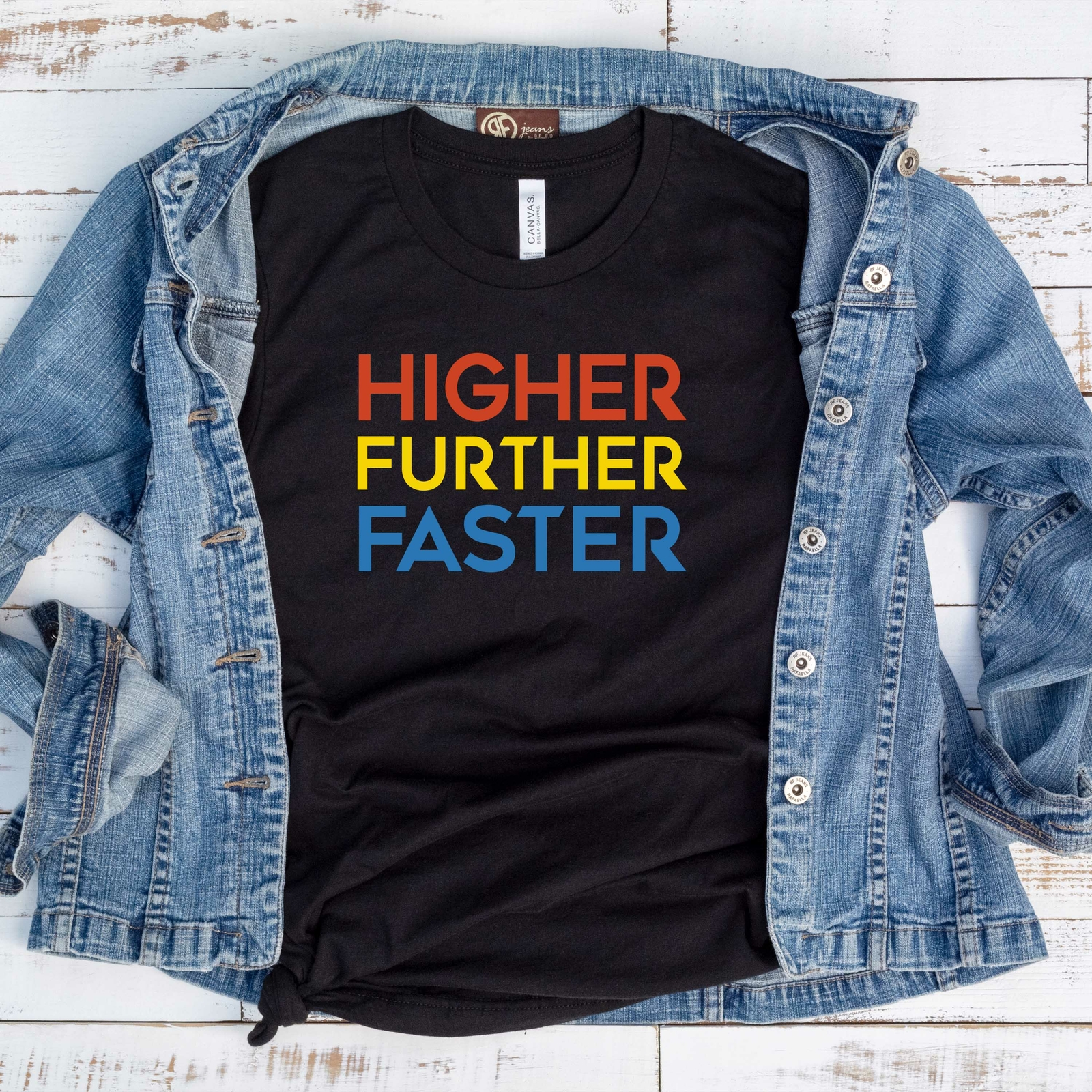 Higher Further Faster T Shirt 02388