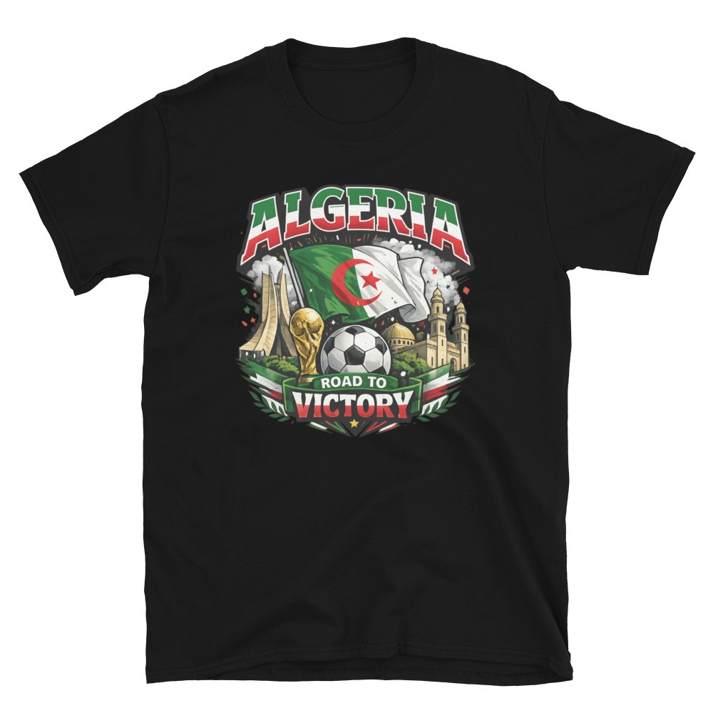 Algeria World Cup Football Fan T-Shirt Green & White Supporter Edition Unisex