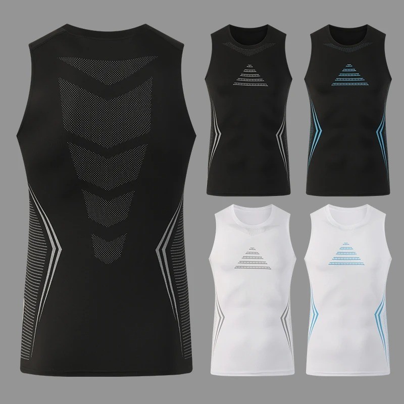 Mans Compression Tank Top Men Gym Shirt Sleeveless Quick Dry Sportswear Male Fit