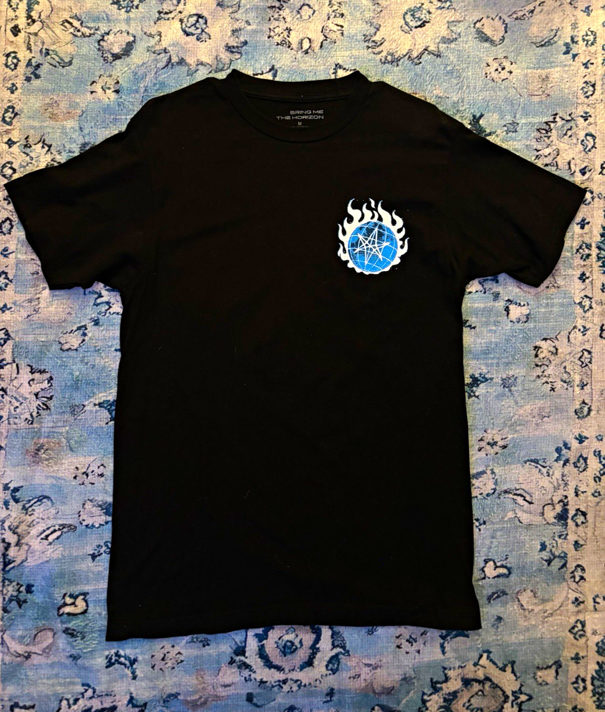 Bring Me The Horizon Men’s M Black Graphic Logo Crew Neck Cotton T-Shirt