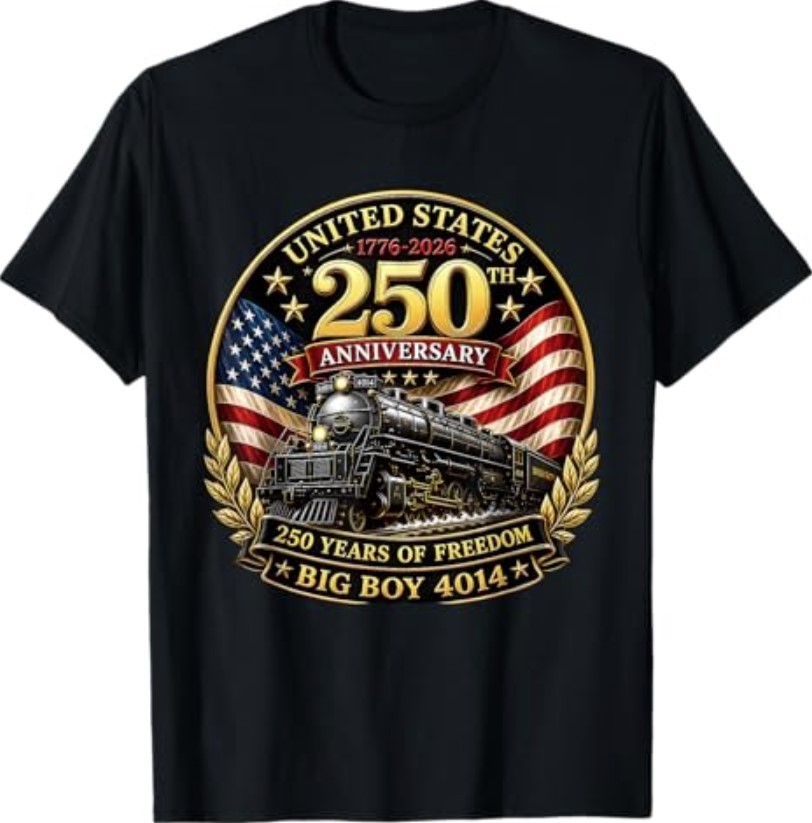 Big Boy 4014 Vintage 250 Steam Locomotive Railroad Train T-Shirt