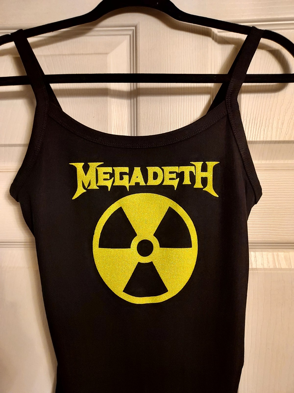 Megadeth Nuclear tank top Glitter Vinyl Megadeth crop Top Megadeth Shirt