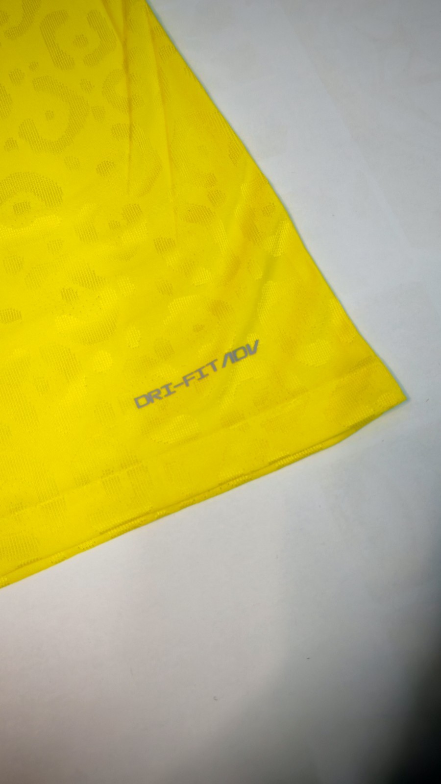 Nike Brazil 2022 World Cup Home Jersey Player Issue Dri-FIT ADV Yellow Mens Size