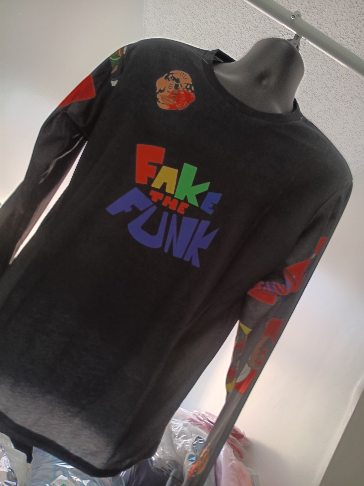 Unisex size Small Sublimation Print Digital Print Graphic Long Sleeve Shirt