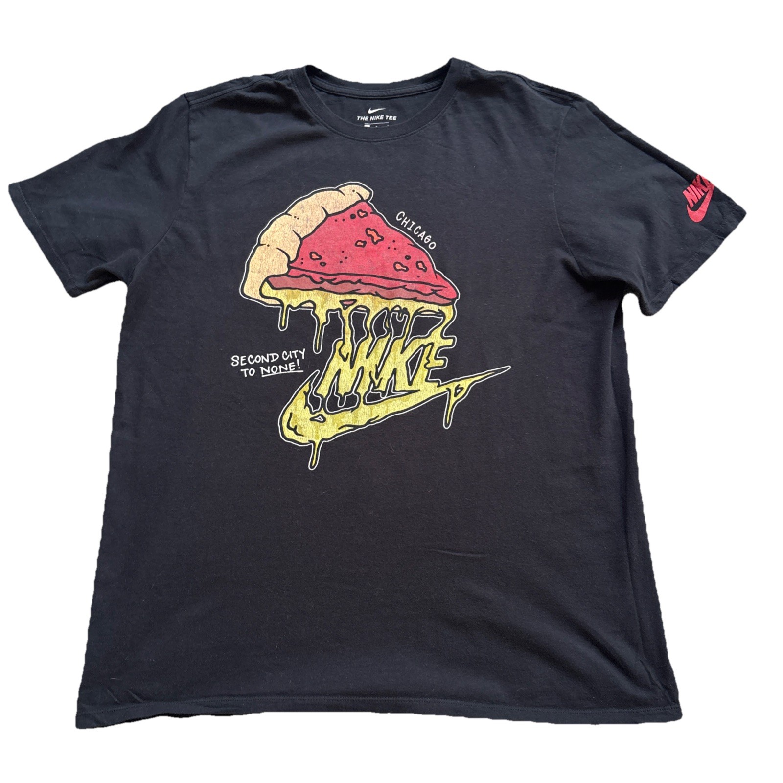 The Nike Tee Chicago Second City to None Men’s Print Black T-Shirt Size Large