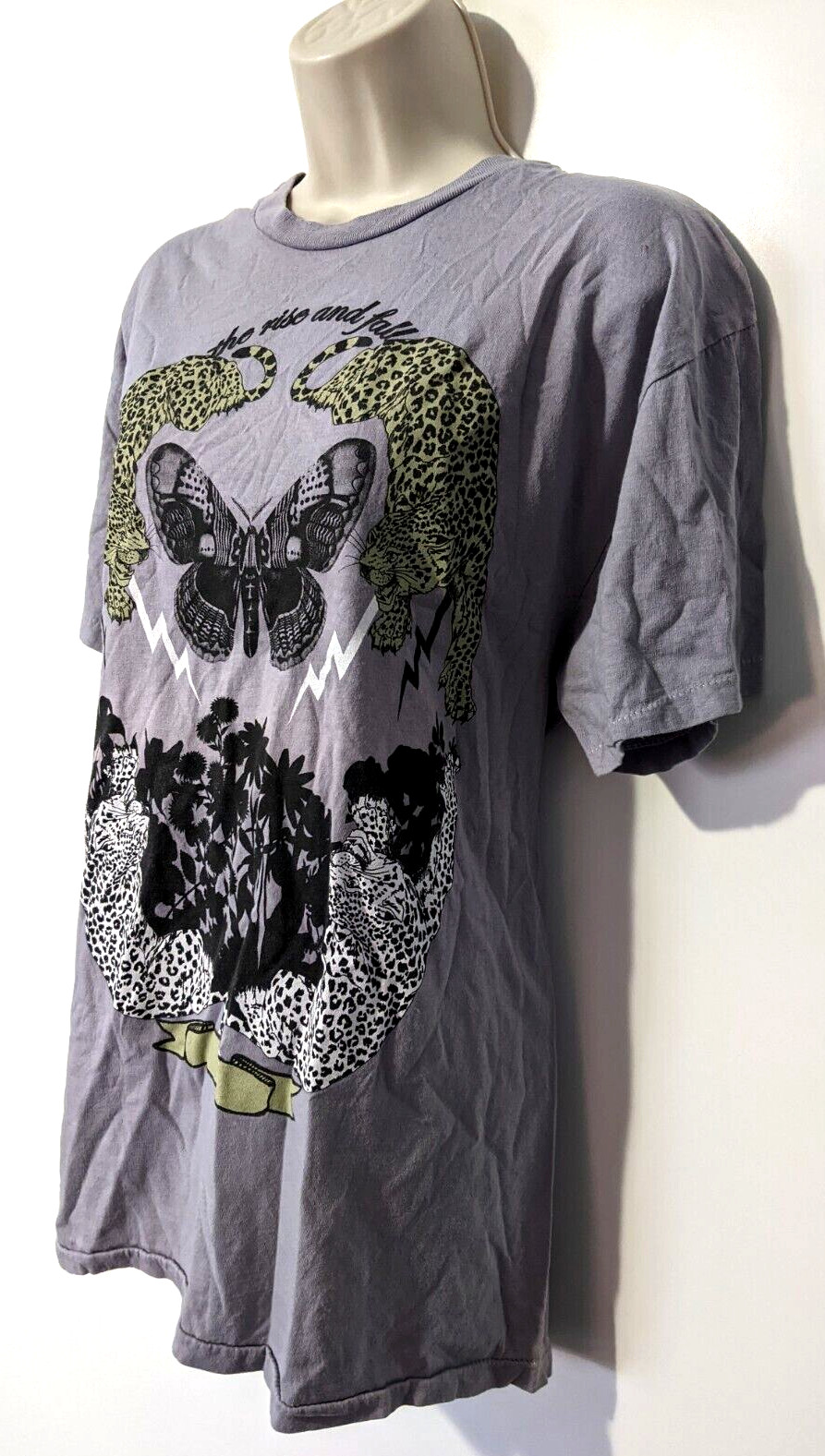 The Rise & Fall Short Sleeve Graphic T-Shirt Size Large 100% Cotton EUC