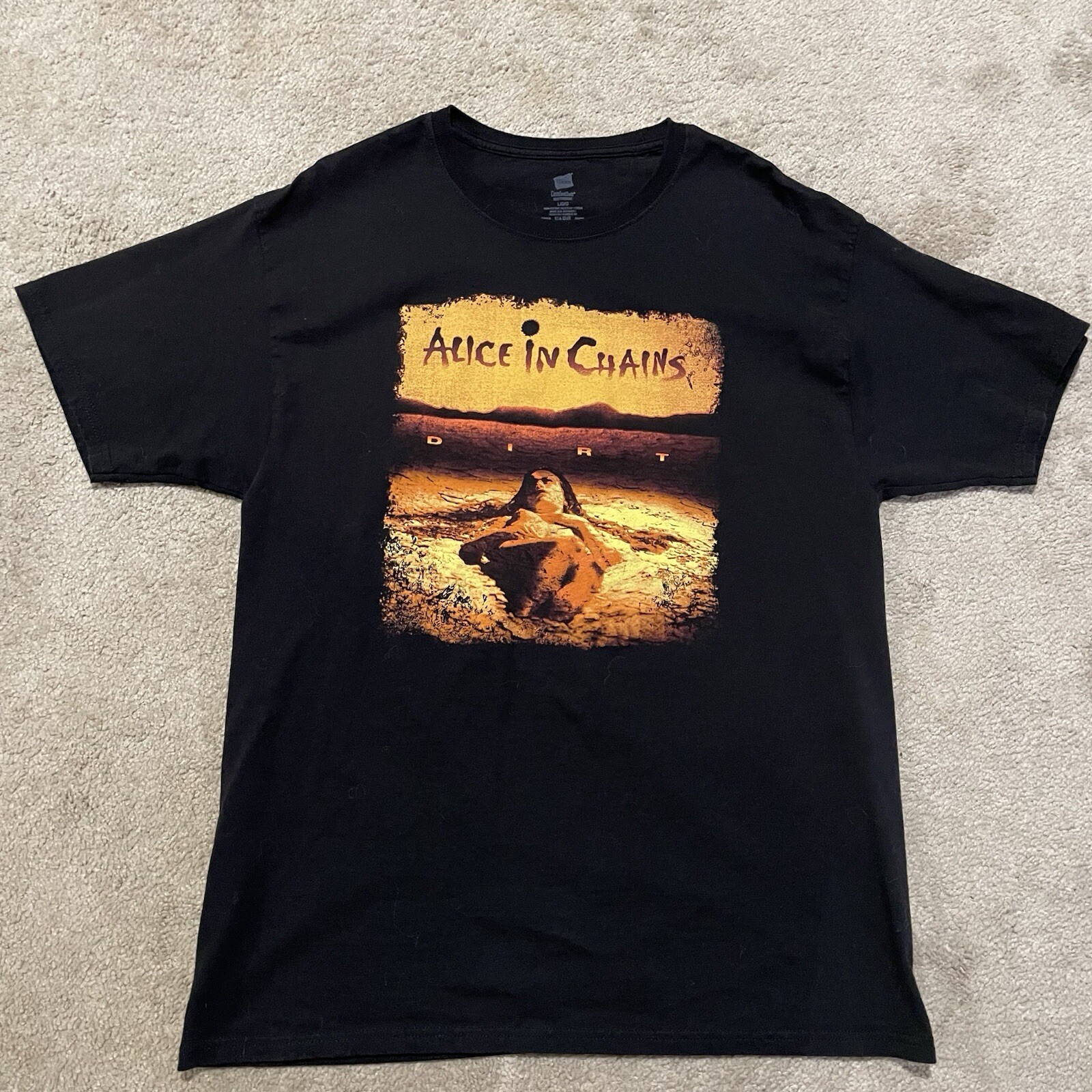 Alice In Chains Vintage Dirt Band Shirt Size Large Black(see Description)