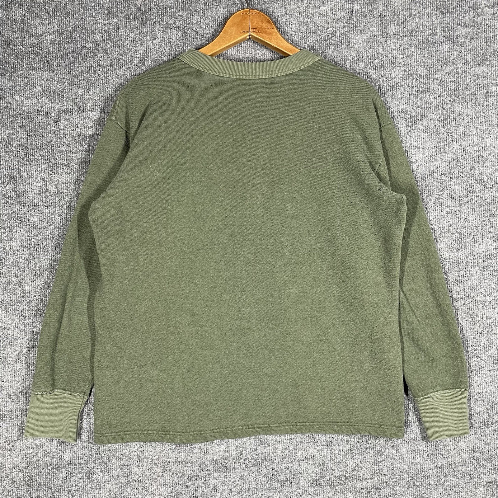 VINTAGE German Bundeswehr Sweatshirt Undershirt Size Small Army Military Green