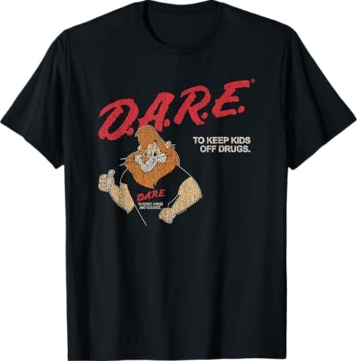 D.A.R.E. Program Keep Kids Off Drugs Daren The Lion PSA T-Shirt