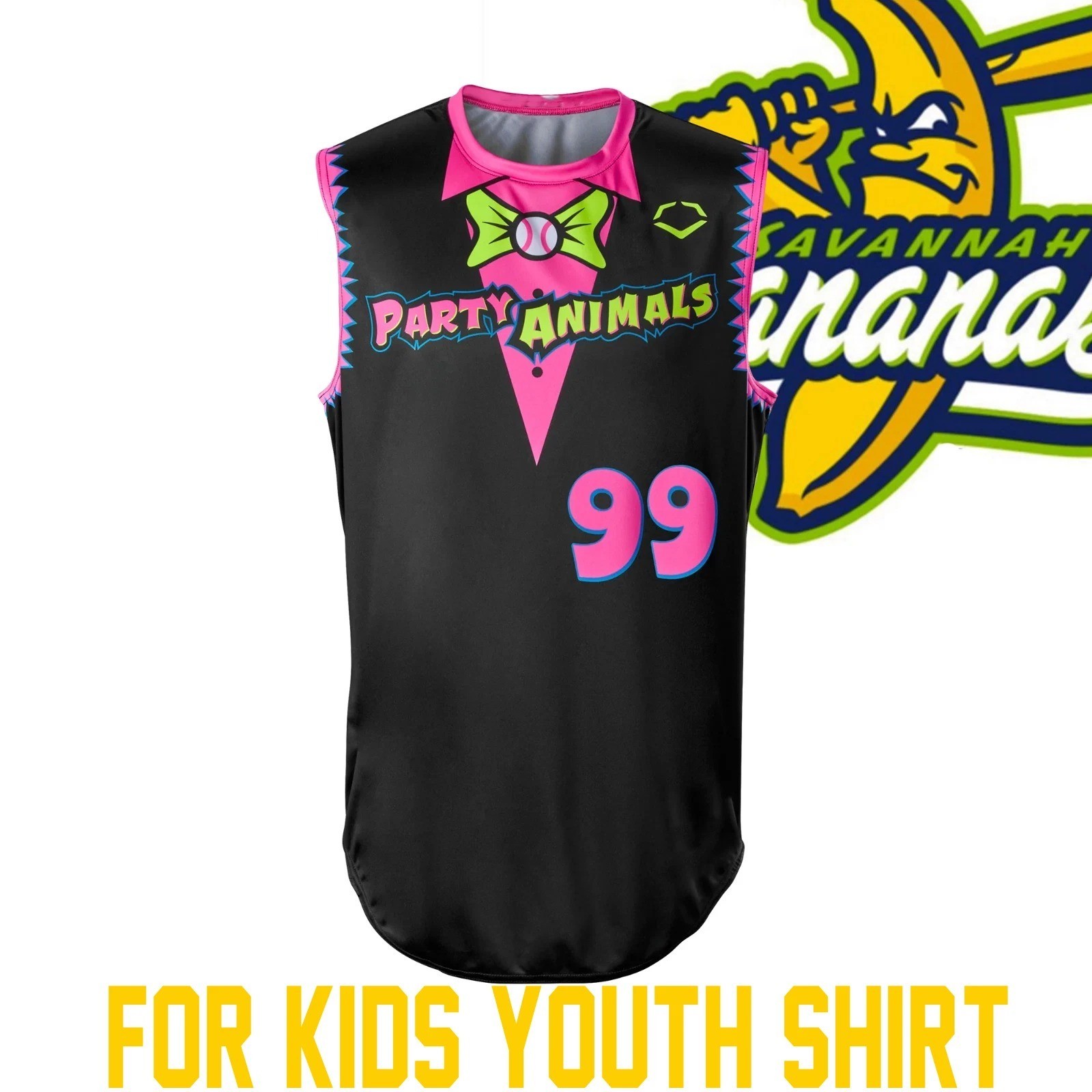 Party Animals #99 Sleeveless Jersey BLACK All sizes FOR KIDS YOUTH BB712