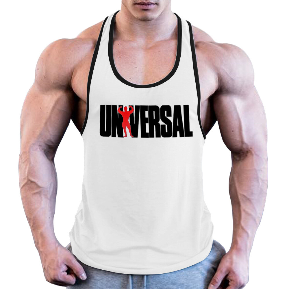 NEW Universal Men Gym Bodybuilding Tank Top Stringer Fitness Shirt VEST