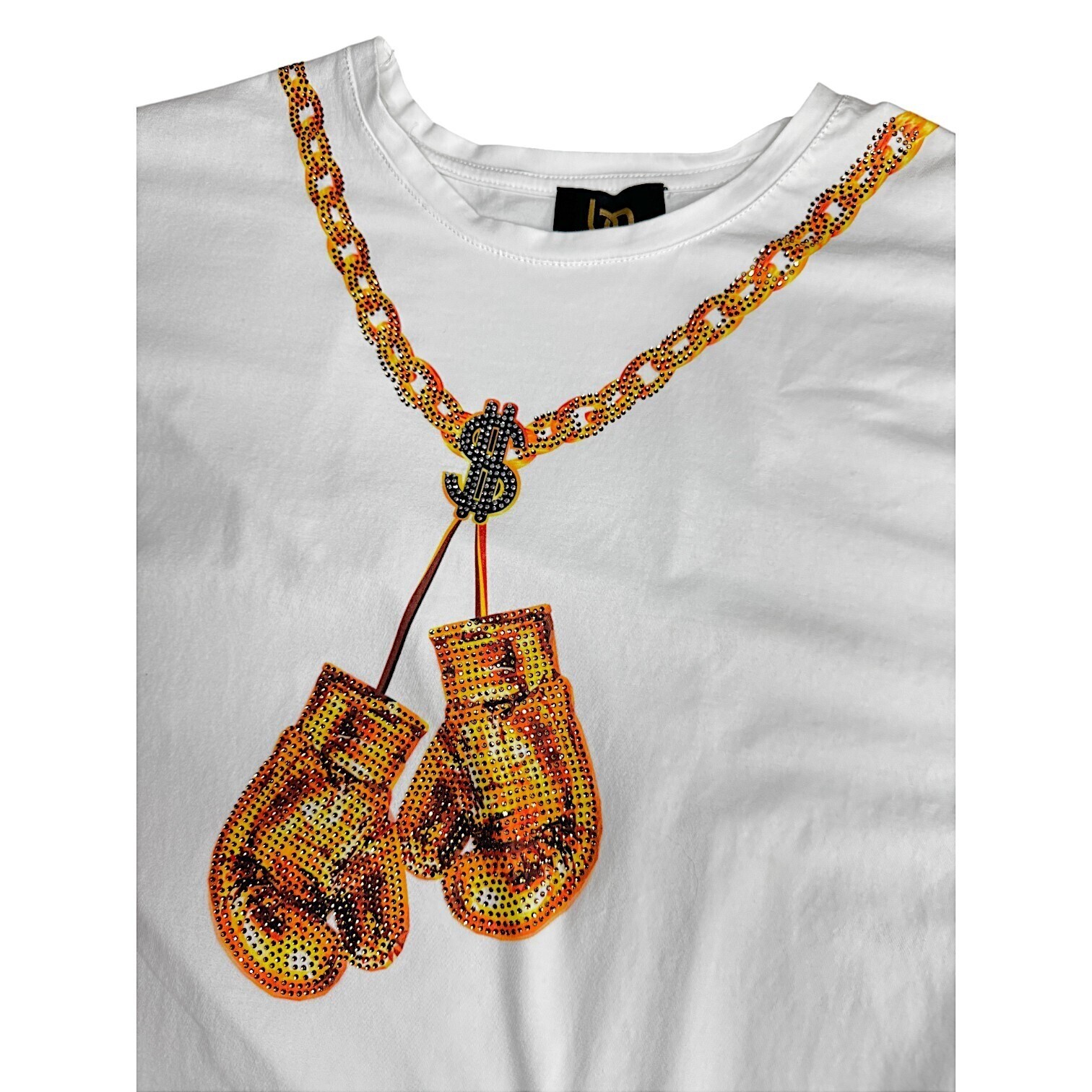 Bourgeois Avenue Paris Mens XL T-Shirt Boxing Novelty Beaded Streetwear Hip Hop