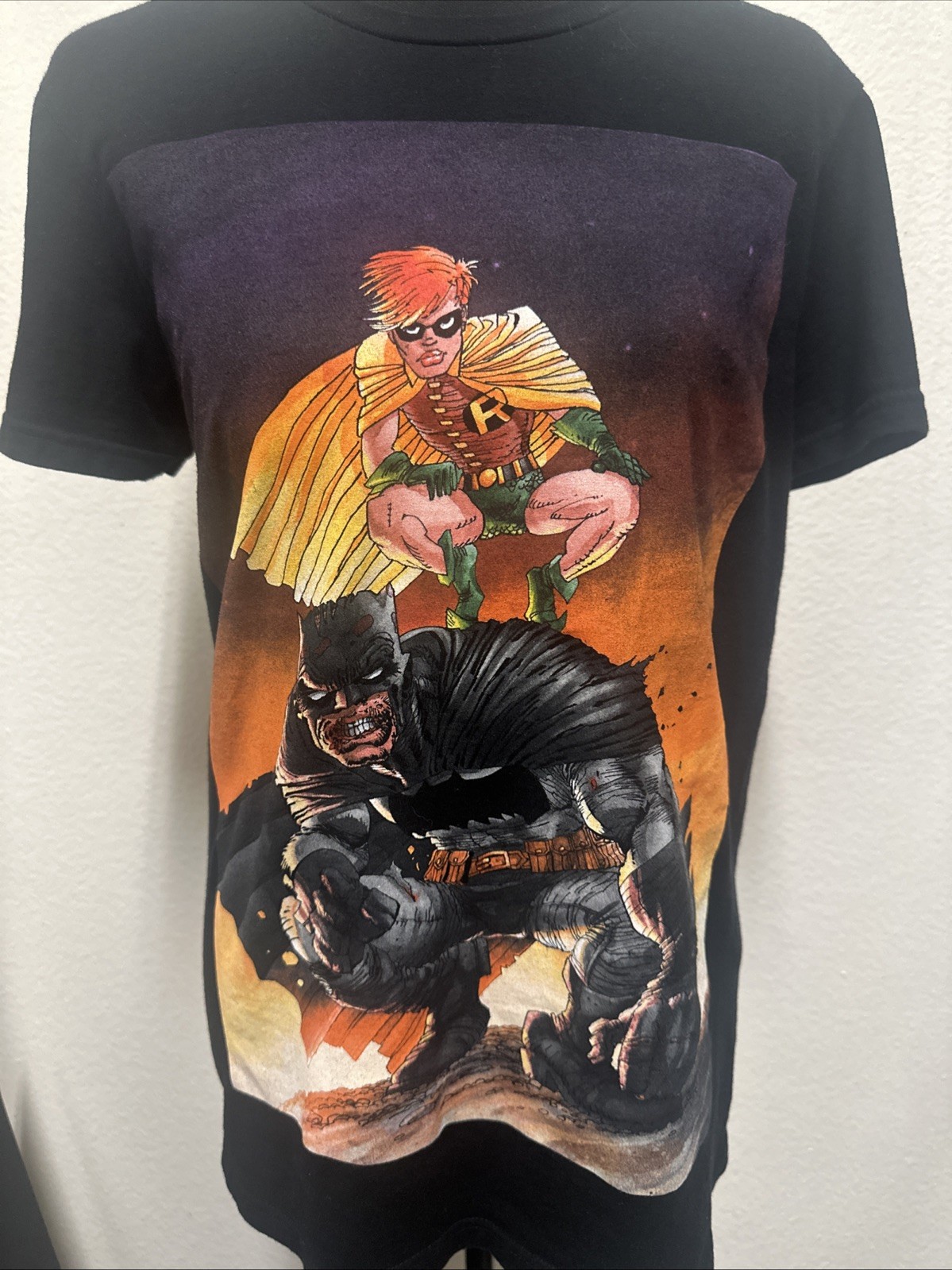 Comics Batman & Robin The Dark Knight Returns T-Shirt Size XS Frank Miller Art