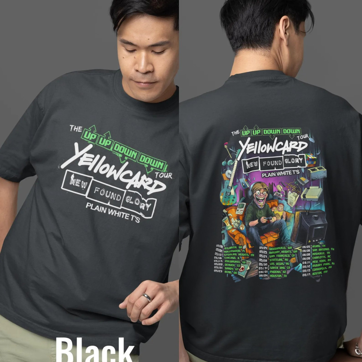 Yellowcard New Found Glory 2026 Tour Graphic T Shirt