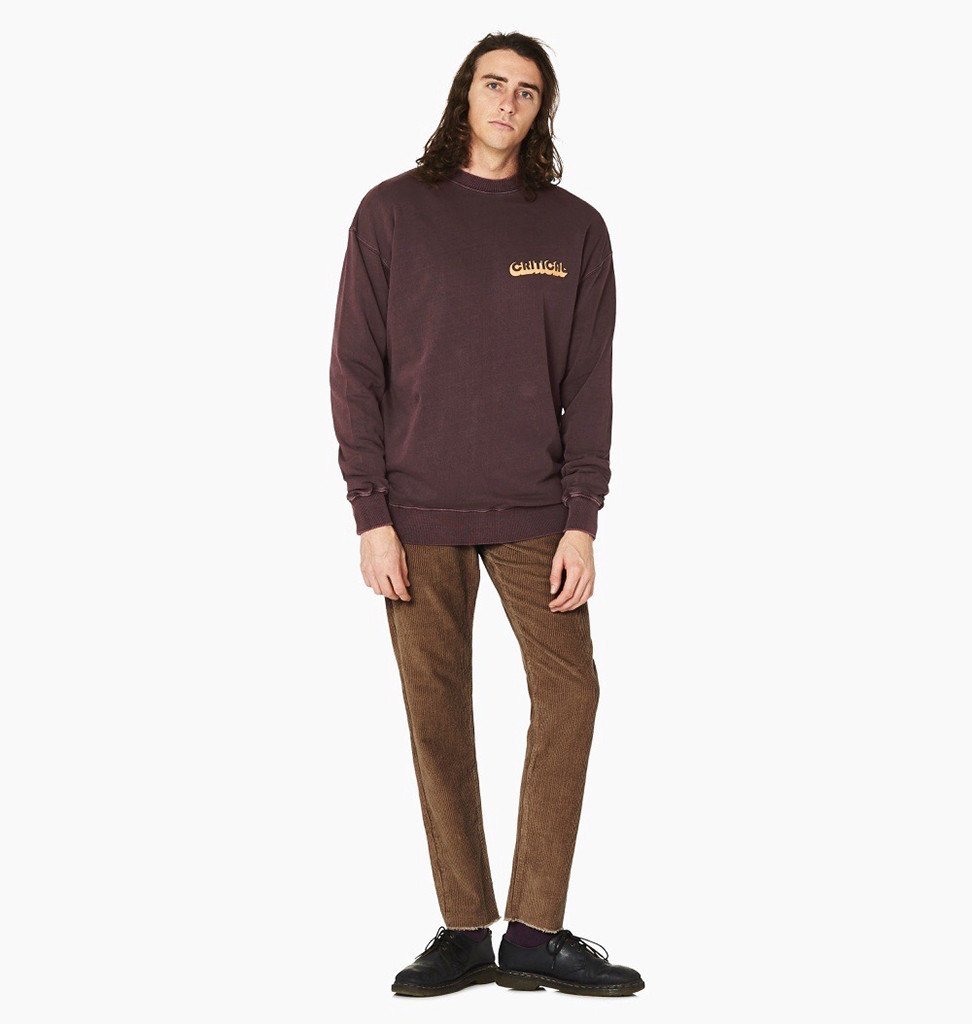 NWT MENS TCSS ZEPHYR CREW SHIRT $65 XL Vino 100% Cotton