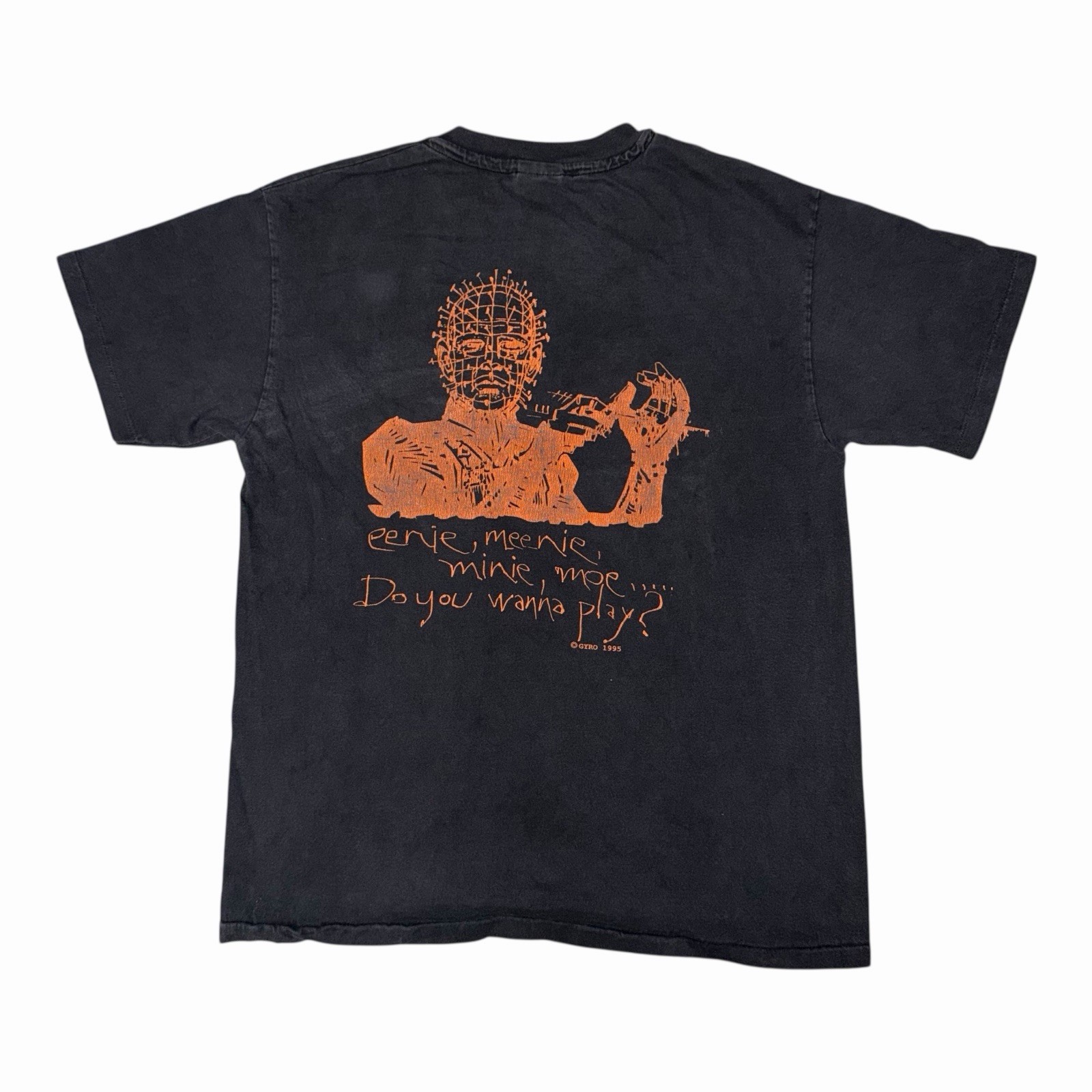 Vintage Hellraiser Pin Head 1995 Horror T Shirt Large Gyros World Of Terror RARE