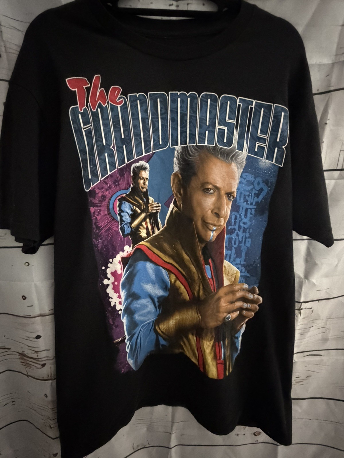 MARVEL GRANDMASTER THOR RAGNAROCK HERO SUPERHERO T SHIRT Mens L Jeff Goldblum