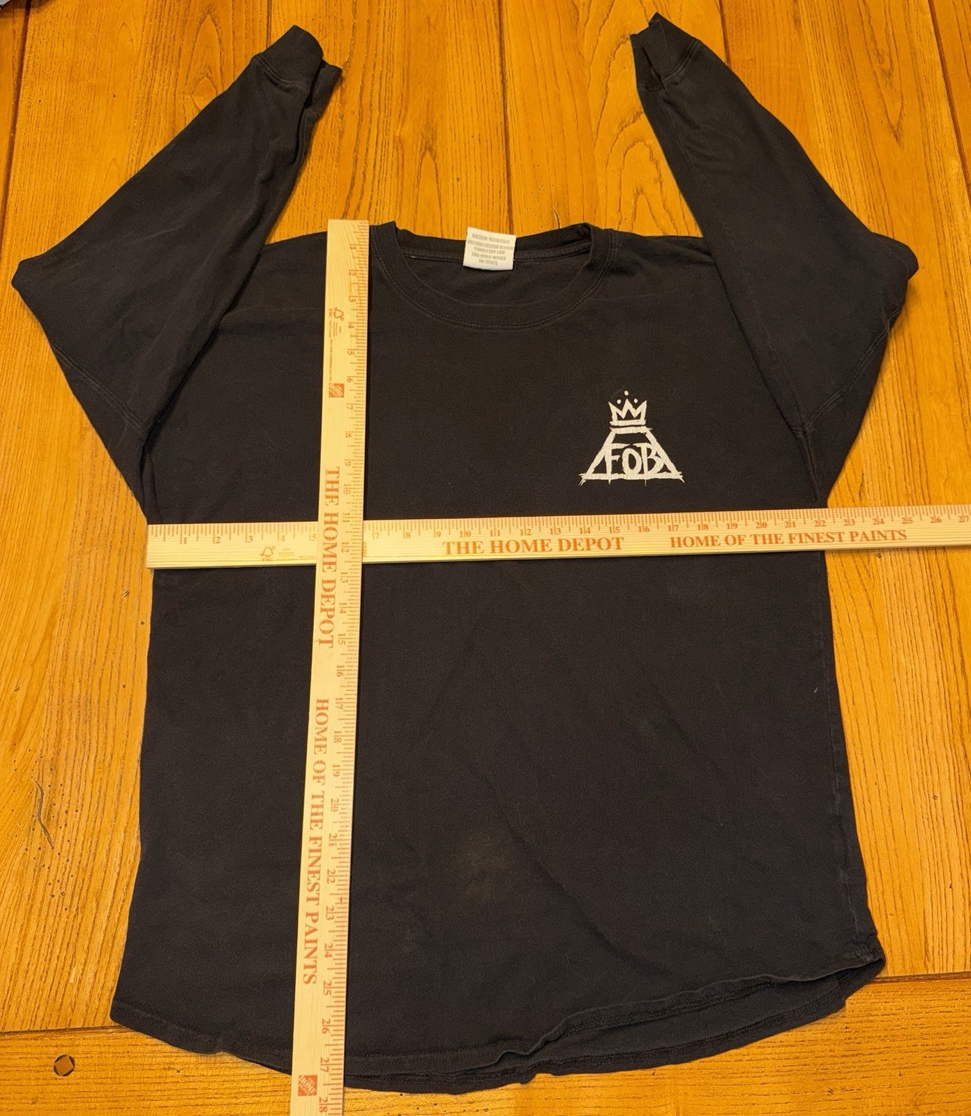 Fall Out Boy FOB This Is Ur Culture J.America Long Sleeve Black T-Shirt Size S/M