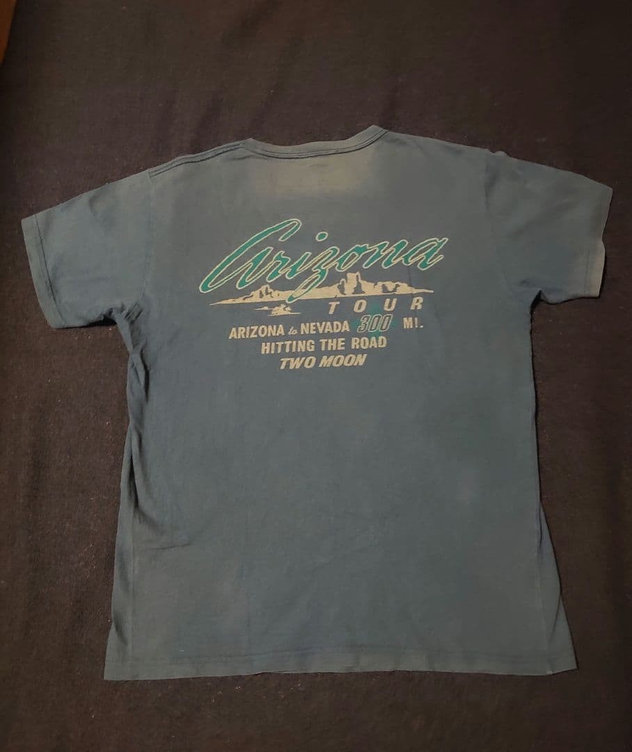 TwoMoon T-Shirt Blue M – Slightly Faded Neckline