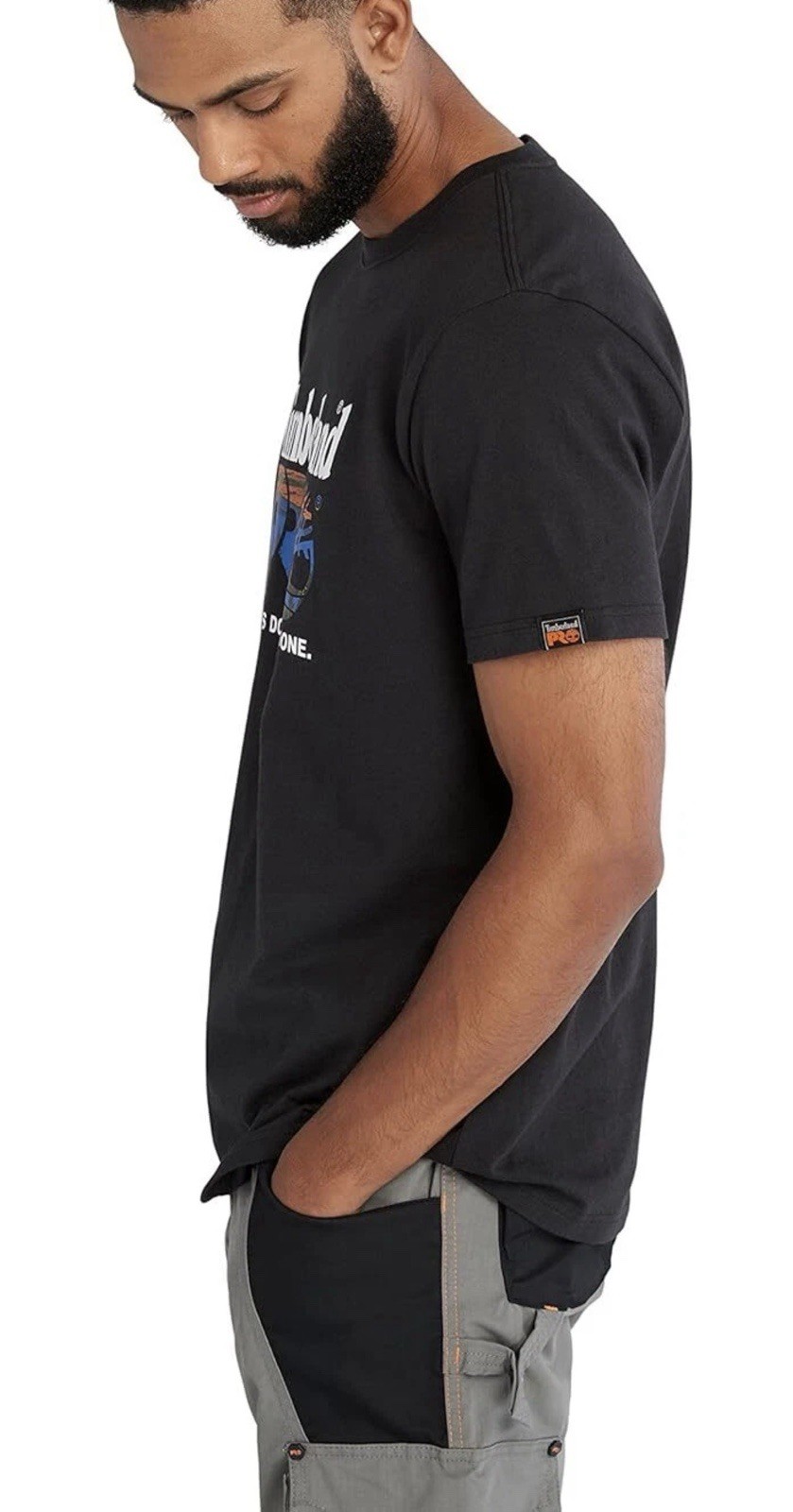 Timberland PRO Men’s Core Chest Logo Short-Sleeve T-Shirt Small Black