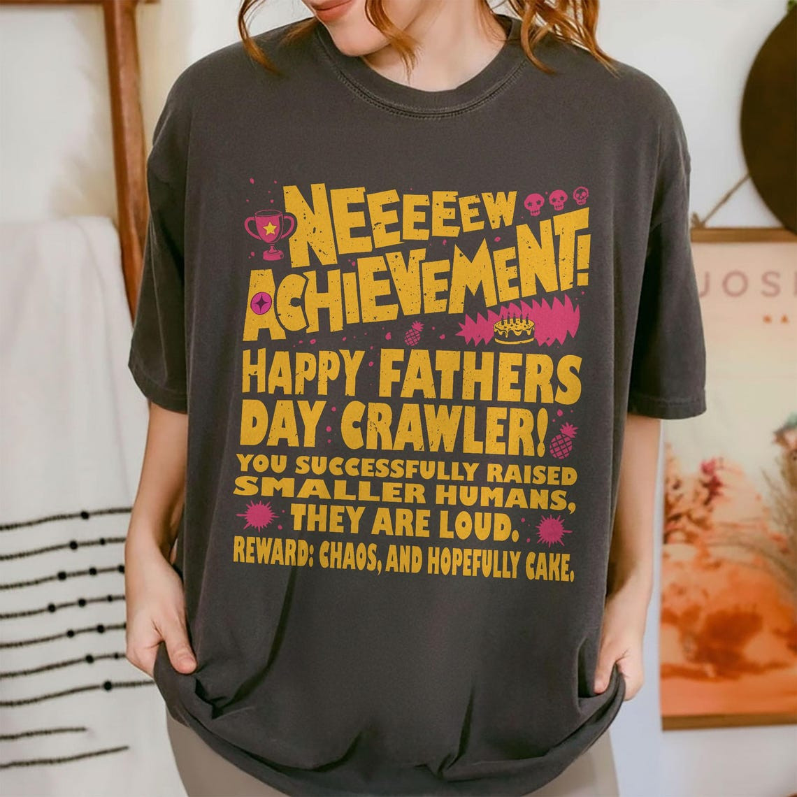 Dungeon Crawler Carl Father’s Day Shirt Funny LitRPG Dad Achievement Tee