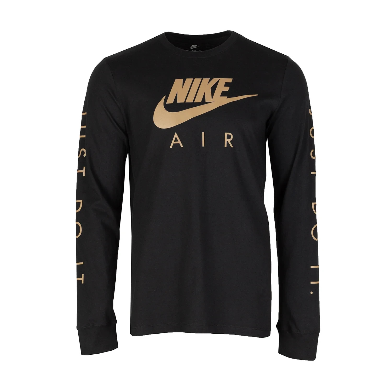 Nike Air Men’s Black & Gold Long Sleeve Reflective T-Shirt