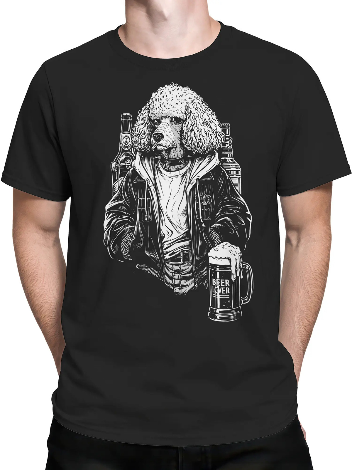 Barfly Poodle T-Shirt | Unisex