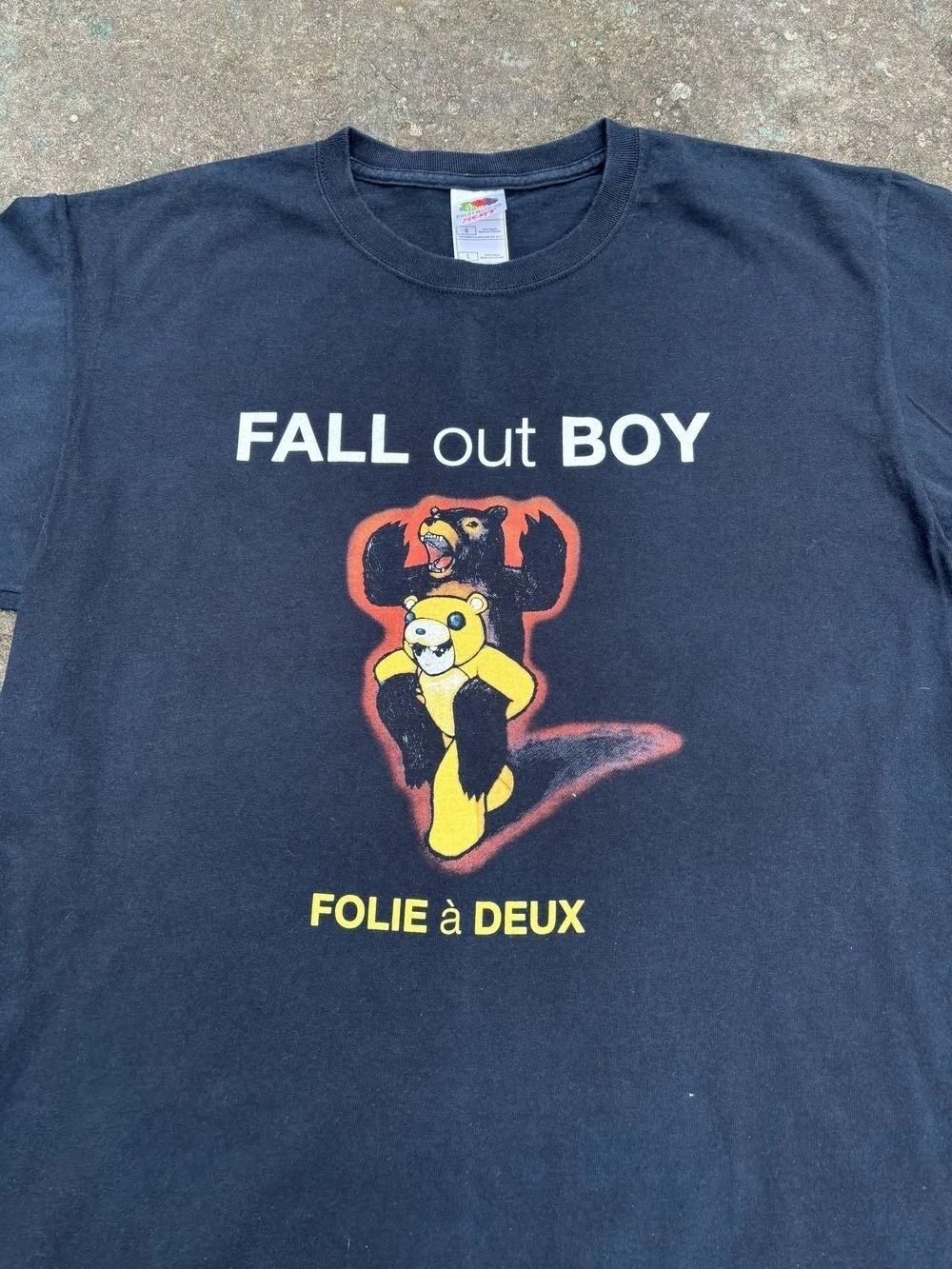 Fall out Boy 2008 Folie a Deux Tour Black T shirt Retro tee Men Women