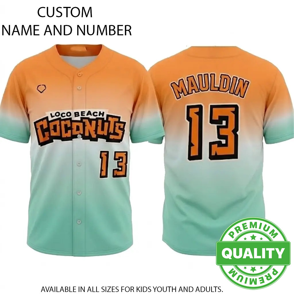 2026 Loco Beach Coconuts #13 Special Baseball Jersey 3D AOP Custom 1V1196