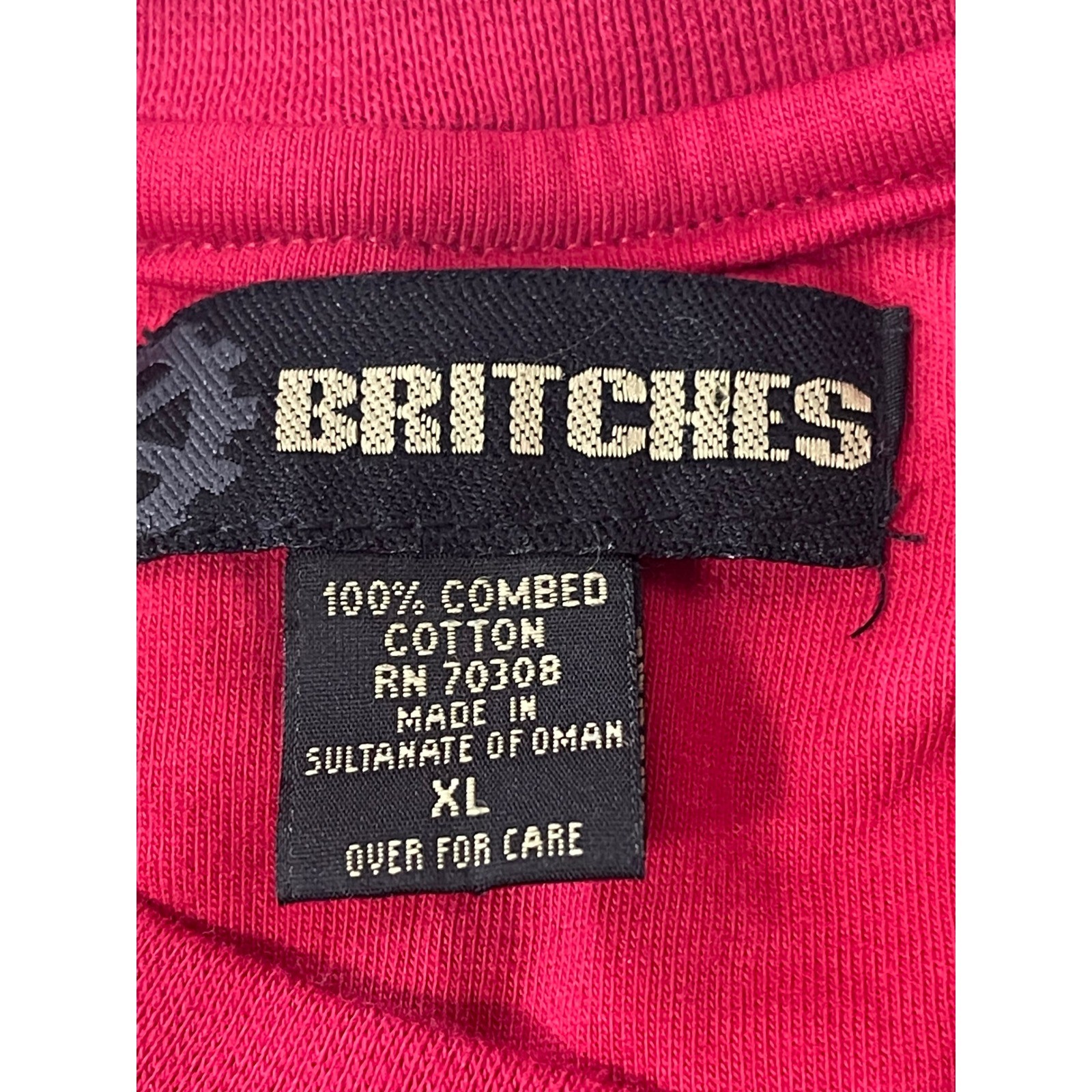 Britches Mens XL Red Long Sleeve Combed Cotton Henley Shirt 3 Button causal