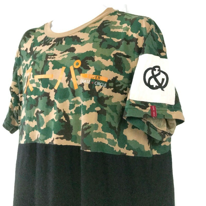 Cease & Circle Fatigue Graphic Printed Short Sleeve Tee Shirt Unisex 2X