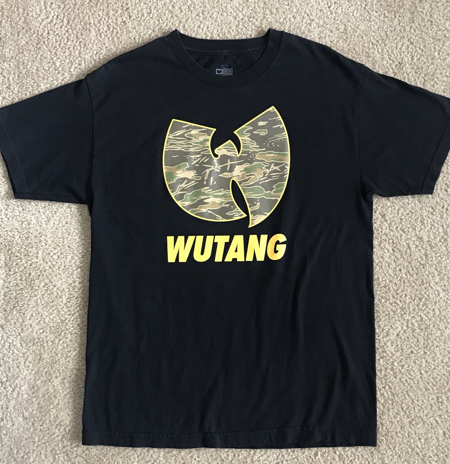 🔴Wu-Tang Shirt Size Large Camouflage WuTang Gza Killarmy Rza