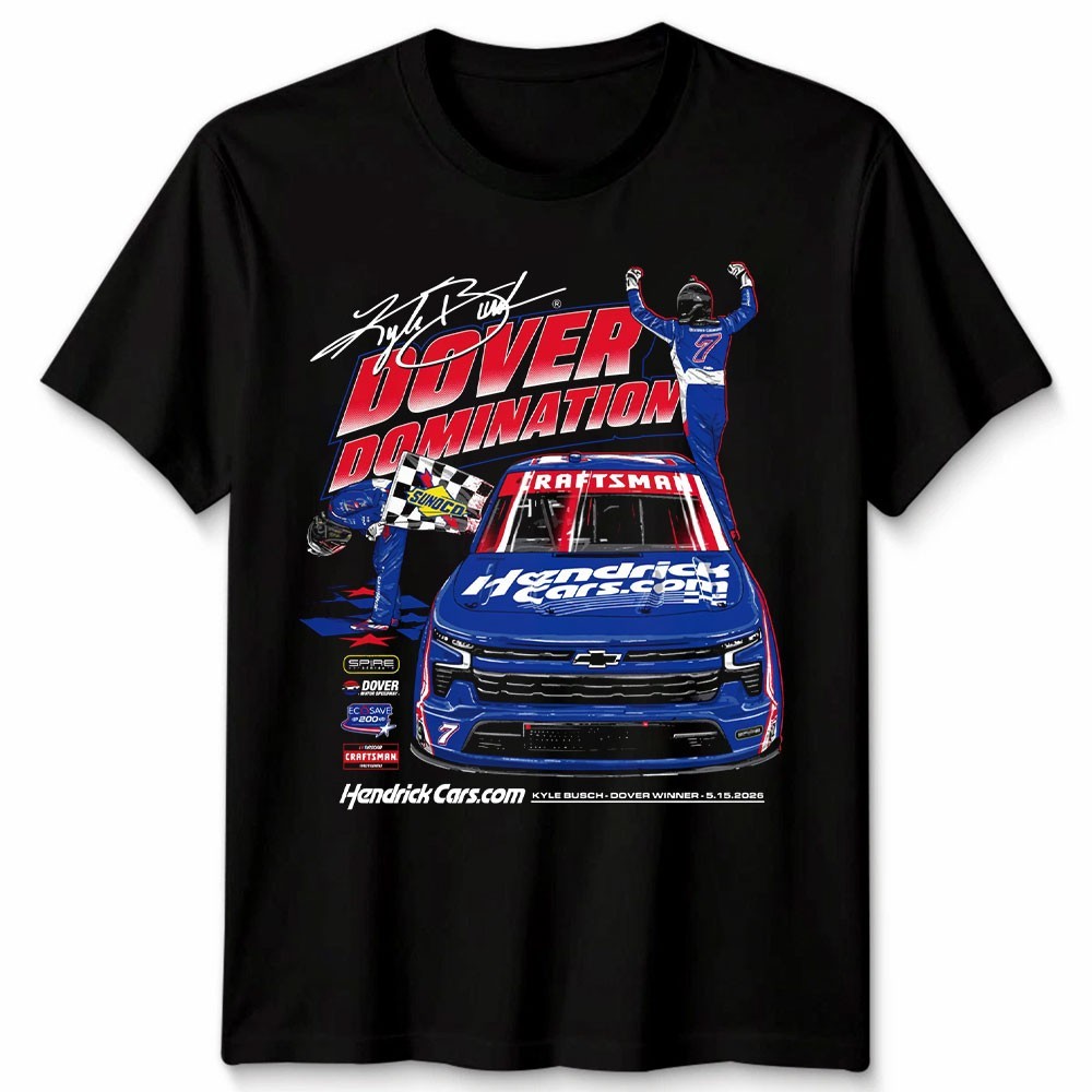 Kyle Busch #8 Dover Domination Racing Graphic Memorial Day T-Shirt