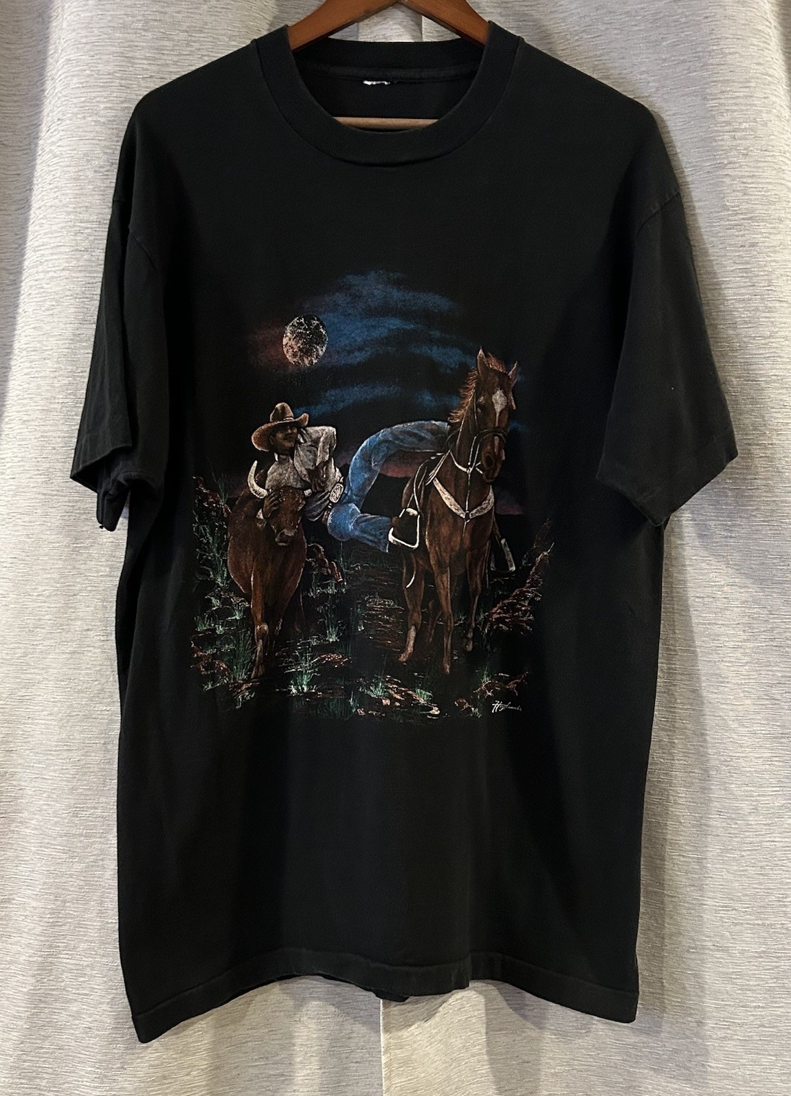 Vintage Hazelwood Premo Single Stitch Western Cowboy Men’s Made In USA