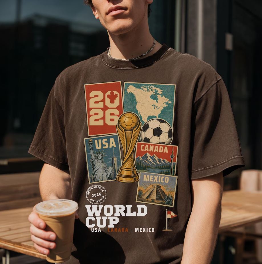USA Canada Mexico 2026 Soccer Tee, Football Fan Shirt
