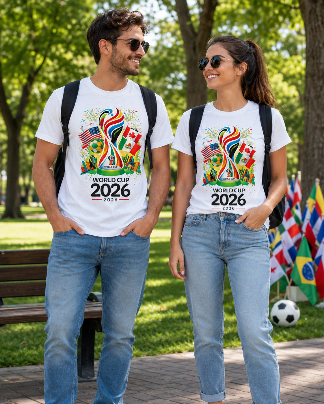Fifa World Cup 2026 T-Shirt Soccer Graphic Tee USA Football Fan, Fifa World Cup