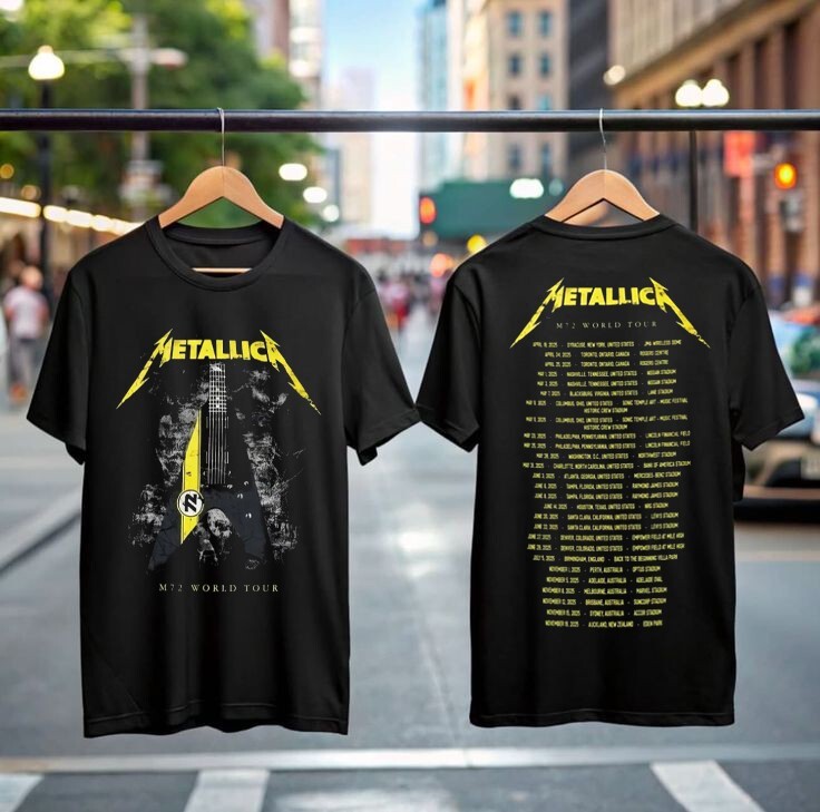HOT! Metallica M72 North American Tour 2025 T-Shirt, Gift for Fan Metallica Band