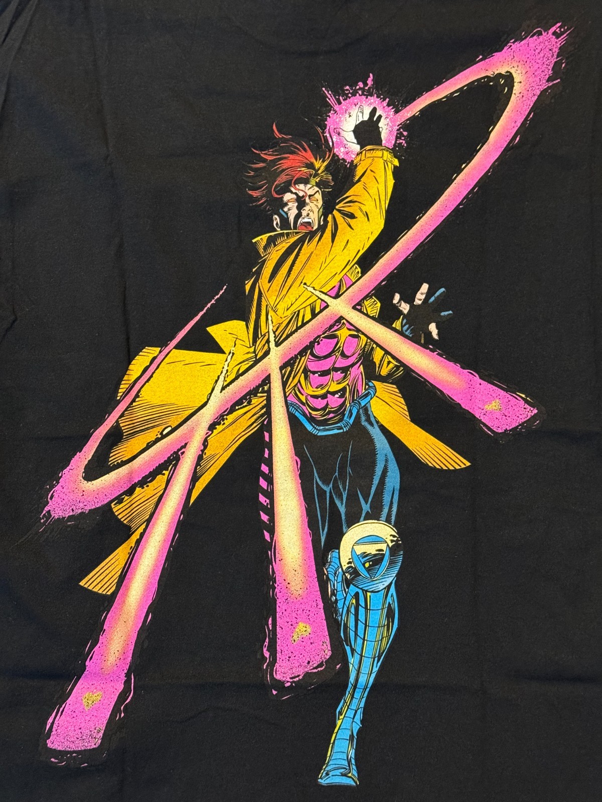 GAMBIT Tee Shirt marvel x-men weapon prime deadstockluis black sz M