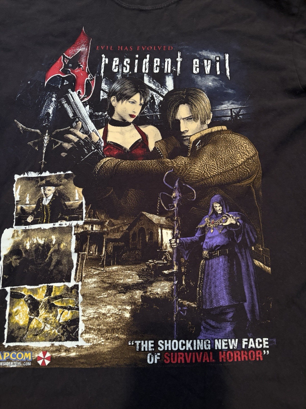 Graveyard Goods Resident Evil 4 Medium Shirt Black Capcom Umbrella Zombie Horror