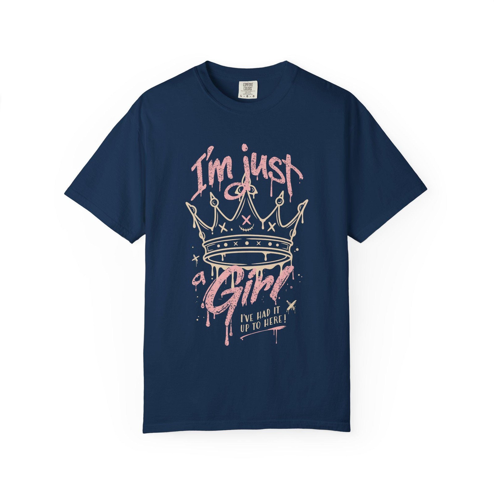 Im Just a Girl 90s Rock Graphic T-Shirt Vintage Distressed Band Tee