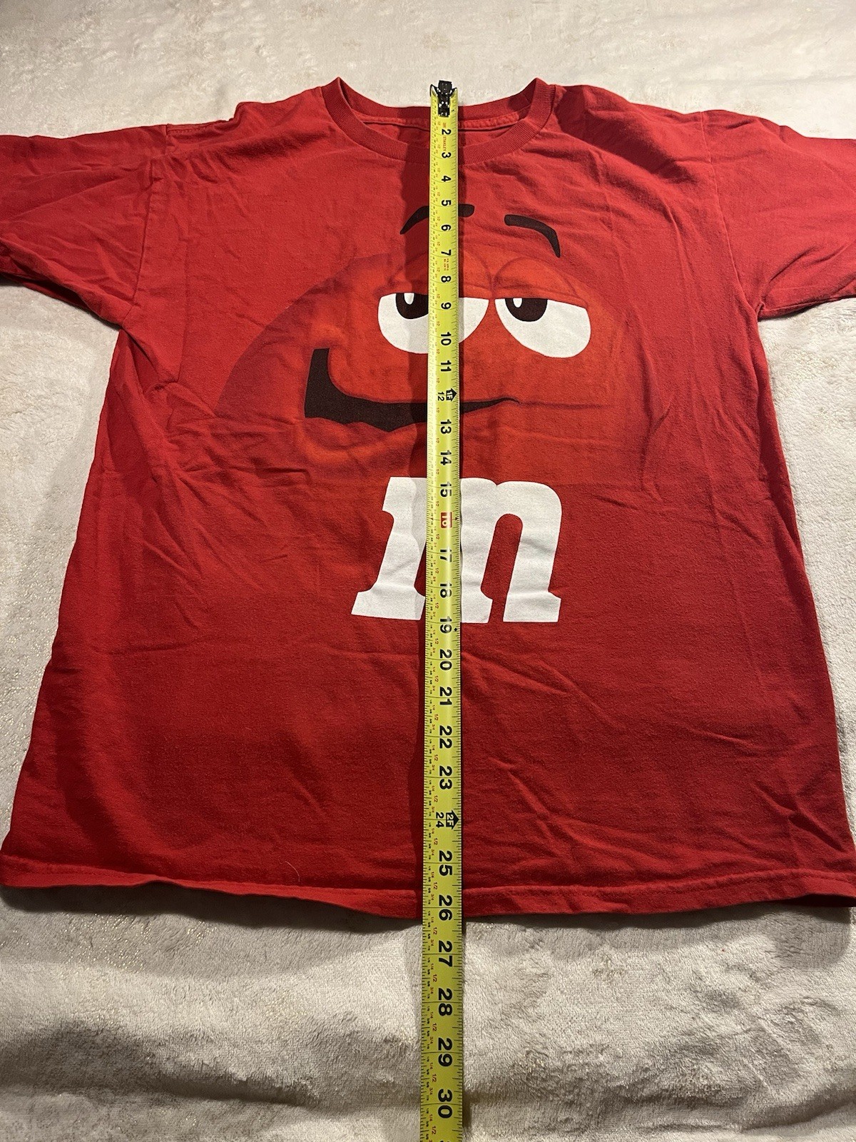 Vintage M&M’s Red Character Big Face Graphic T-Shirt – Unisex S/M