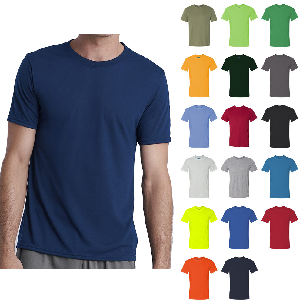 Gildan Performance Men’s T-Shirt 100% Polyester Active Wear Tee 42000