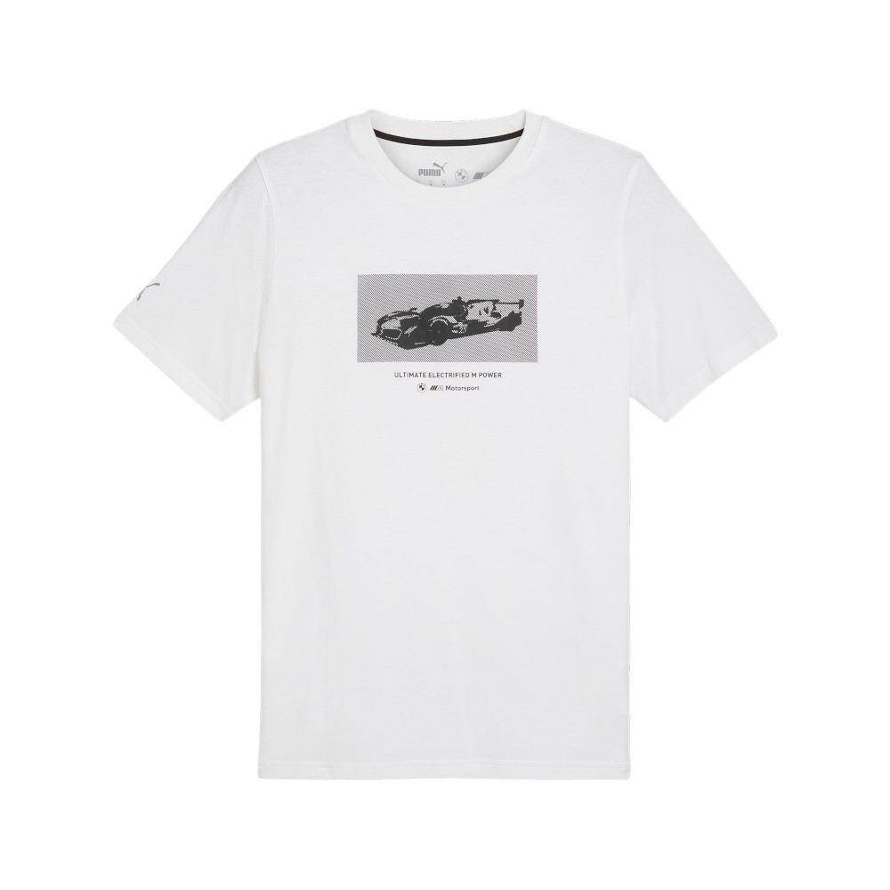 PUMA Bmw M Motorsport New Essentials Car Graphic Crew Neck Short Sleeve T-Shirt