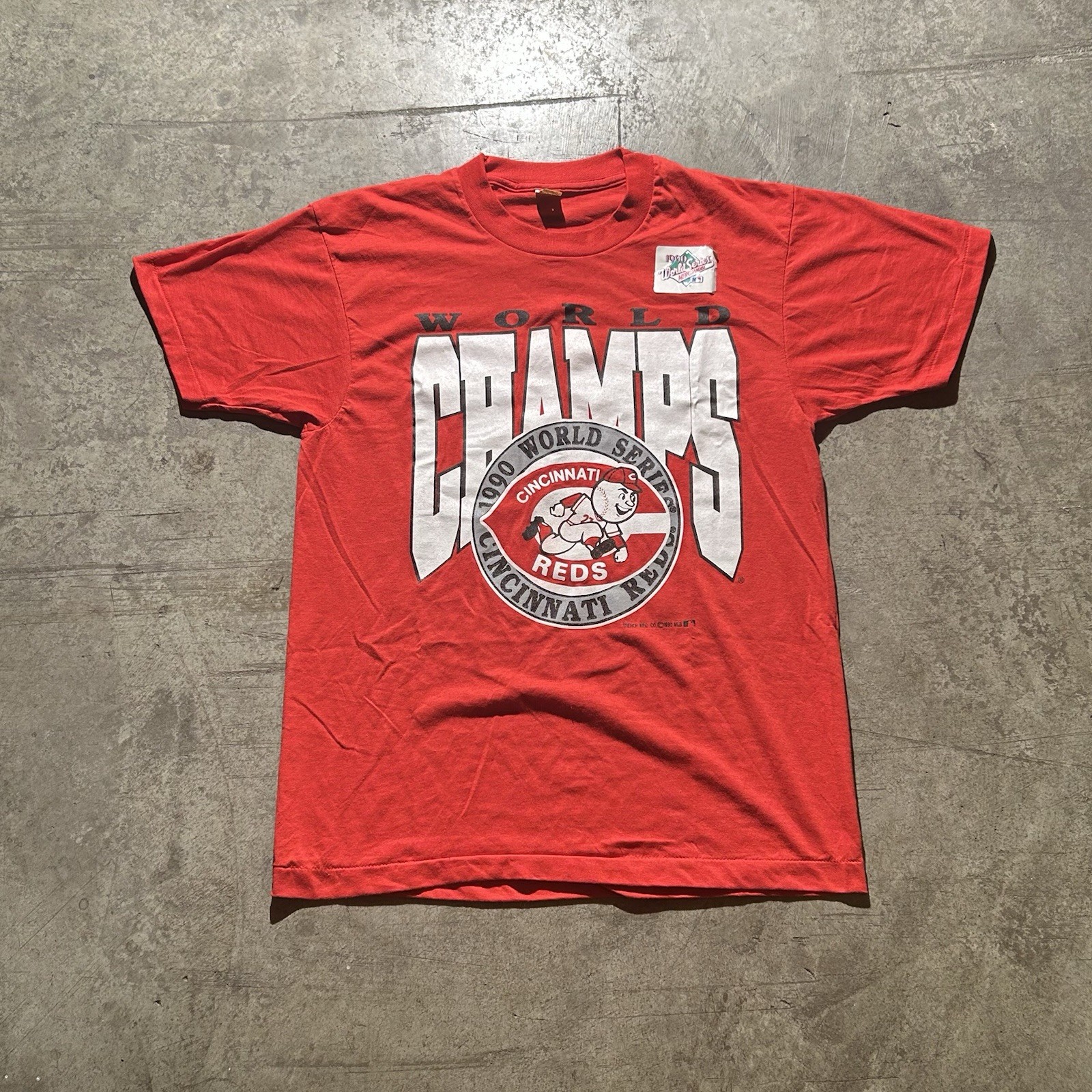 Vintage Cincinnati Reds 1990 World Series Champions Shirt Men’s Size Large