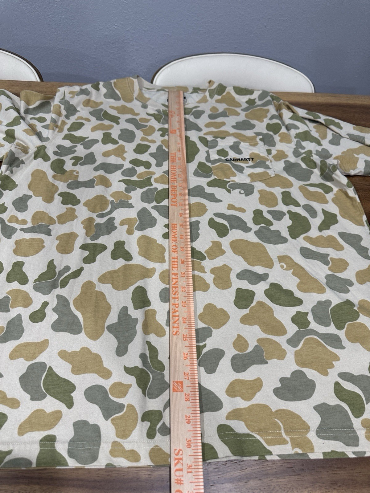 Carhartt Relaxed Fit Men’s 2XL Beach Sigature Camo Pocket Cotton T-Shirt